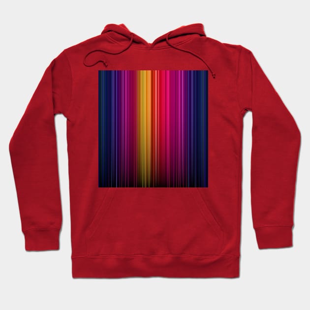 Colourful stripes pattern Hoodie by Yaso71
